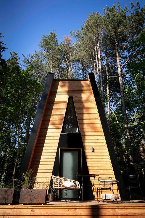 Bain De Foret - Lodges Cosy & Spa Neufchatel Hardelot Bagian luar foto