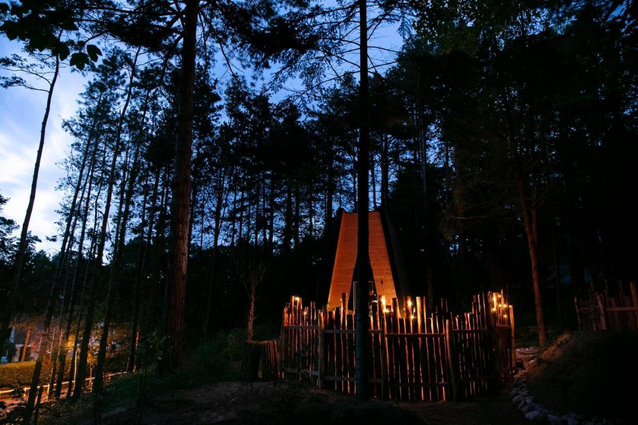 Bain De Foret - Lodges Cosy & Spa Neufchatel Hardelot Bagian luar foto