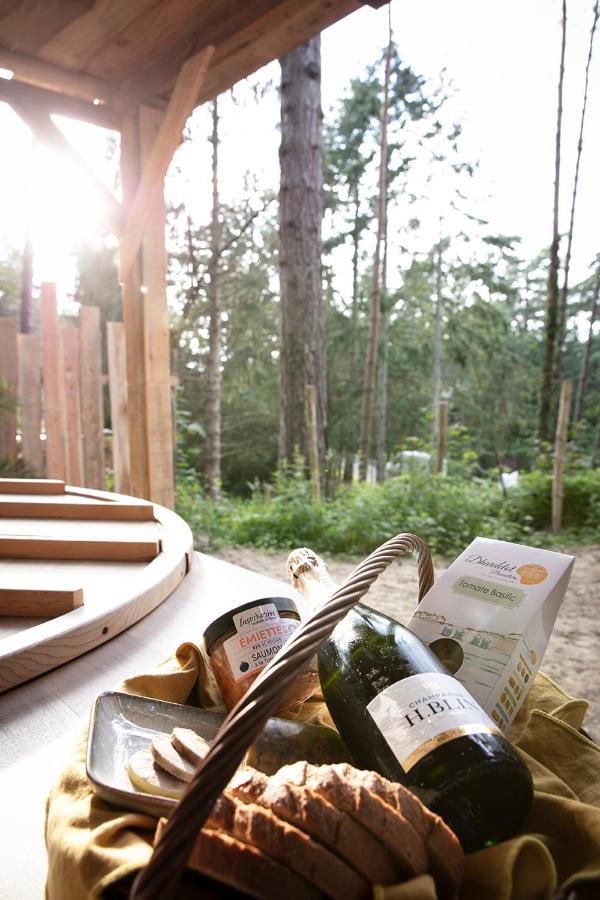 Bain De Foret - Lodges Cosy & Spa Neufchatel Hardelot Bagian luar foto