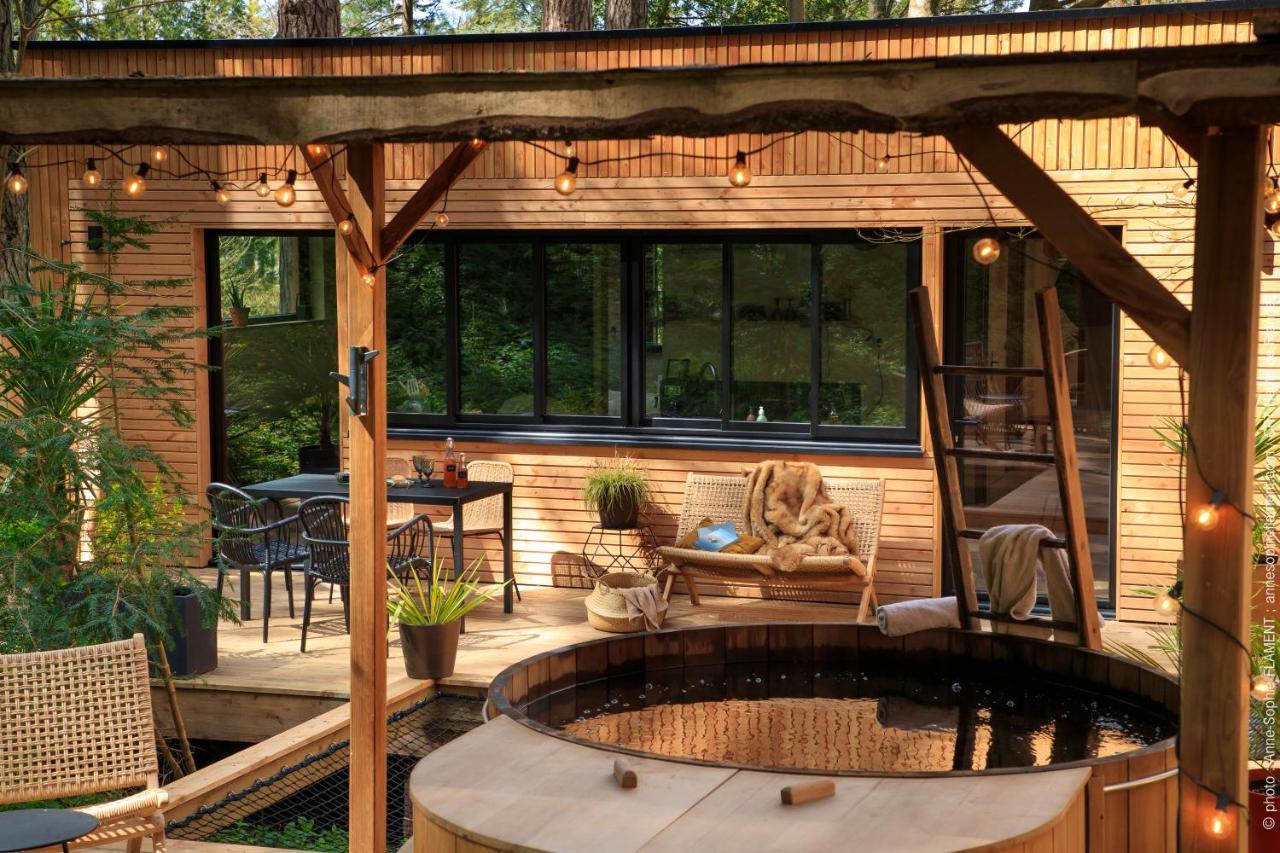 Bain De Foret - Lodges Cosy & Spa Neufchatel Hardelot Ruang foto